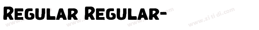 Regular Regular字体转换 Regular Regular字体转换